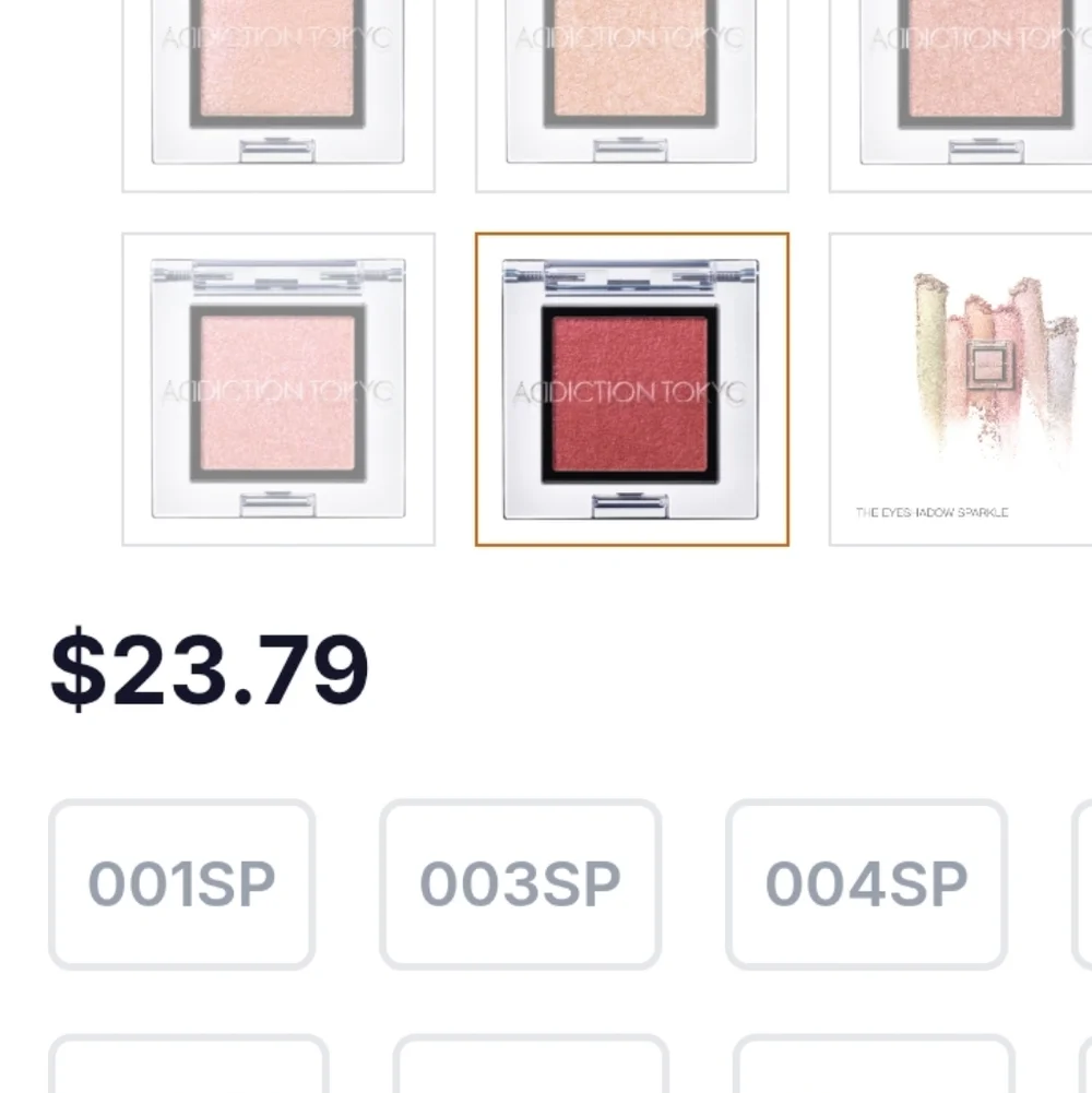 Addiction TOKYO, Pinklipps Eyeshadows Lot